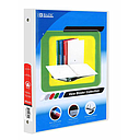 [3142] 1/2" White 3-Ring View Binder w/2-Pockets