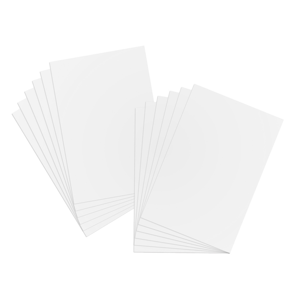 White Poster Board, 22" x 28", 4ply, Coated on 1 Side, 100/Bx