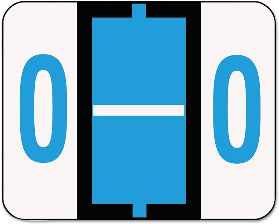 End Tab Labels, Letter O, 500/Roll