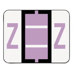 End Tab Labels, Letter Z, 500/Roll