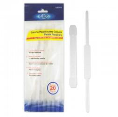 Fastener Plastic, 3" Holding Capacity, 20/Box