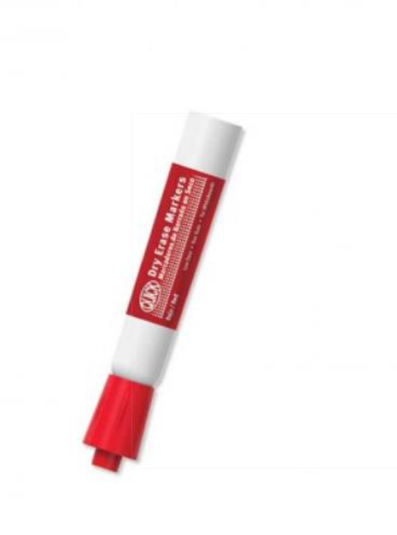 Erase Whiteboard Marker, Red, Dozen