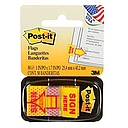 [MMM-680-9] Arrow Message 1" Page Flags, "Sign Here", Yellow, 50-Flag Dispensers