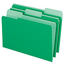 [PFX-421013-BGR] Interior File Folders, 1/3 Cut Top Tab, Letter, Br. Green, 100/Box