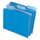 [PFX-421013-BLU] Interior File Folders, 1/3 Cut Top Tab, Letter, Blue, 100/Box