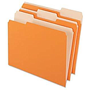 [PFX-421013-ORA] Interior File Folders, 1/3 Cut Top Tab, Letter, Orange, 100/Box