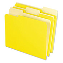 [PFX-421013-YEL] Interior File Folders, 1/3 Cut Top Tab, Letter, Yellow, 100/Box