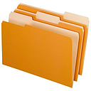 [PFX-435013-ORG] Interior File Folders, 1/3 Cut Top Tab, Legal, Orange, 100/Box
