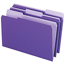 [PFX-435013-VIO] Interior File Folders, 1/3 Cut Top Tab, Legal, Violet, 100/Box