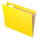 [PFX-81606] Hanging Folders, 1/5 Tab, Letter, Yellow, 25/Box