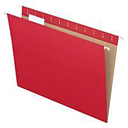 [PFX-81608] Hanging Folders, 1/5 Tab, Letter, Red, 25/Box