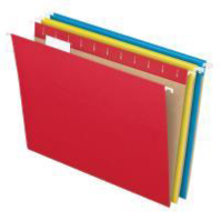 Hanging Folders, 1/5 Tab, Letter, Assorted, 25/Box