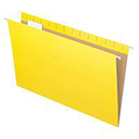 [PFX-81626] Hanging Folders, 1/5 Tab, Legal, Yellow, 25/Box