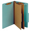 [PFX-PU64LBL] Classification Folders, Standard, Six-Sections (2 Pt.), Bonded Fasteners, 2/5 Cut Tab, Light Blue, Legal, 20/Bx