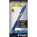 [PIL-31021] G2 Premium Retractable Gel Ink Pen, Refillable, Blue Ink, Fine .7mm, Dozen