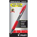 [PIL-31022] G2 Premium Retractable Gel Ink Pen, Refillable, Red Ink, .7mm, Dozen