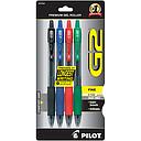 [PIL31034] G2 Gel Ink Rolling Ball, Assorted, 4/Pk