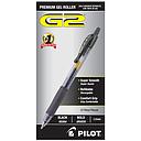 [PIL31256] G2 Premium Retractable Gel Ink Pen, Refillable, Black Ink, Bold Dozen