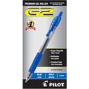 [PIL31257] G2 Premium Retractable Gel Ink Pen, Refillable, Blue Ink,Bold, Medium 1mm, Dozen