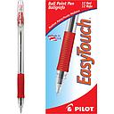 [PIL32012] EasyTouch Ballpoint Stick Pen, Red Ink, Medium 1mm, Dozen