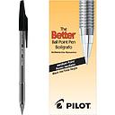[PIL35711] Better Ball Point Stick Pen, Black Ink, Medium, 1mm, Dozen