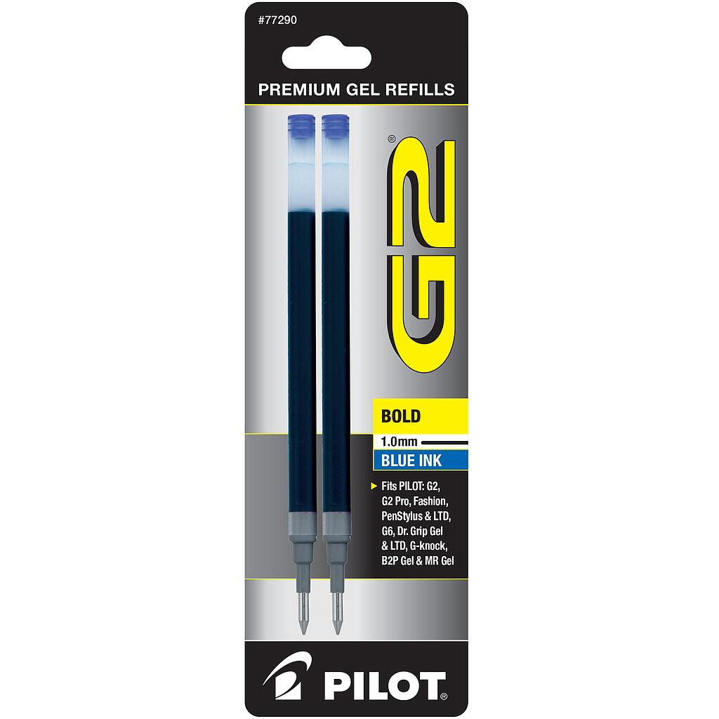 G2 Blue Refill Bold, 2/Pk