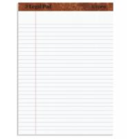 Scratch Pad, 8-1/2" x 11-3/4", White,12/Pk