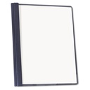 [UNV-57122] Clear Front Report Cover, Tang Fasteners, Letter Size, Dark Blue, 25/Box