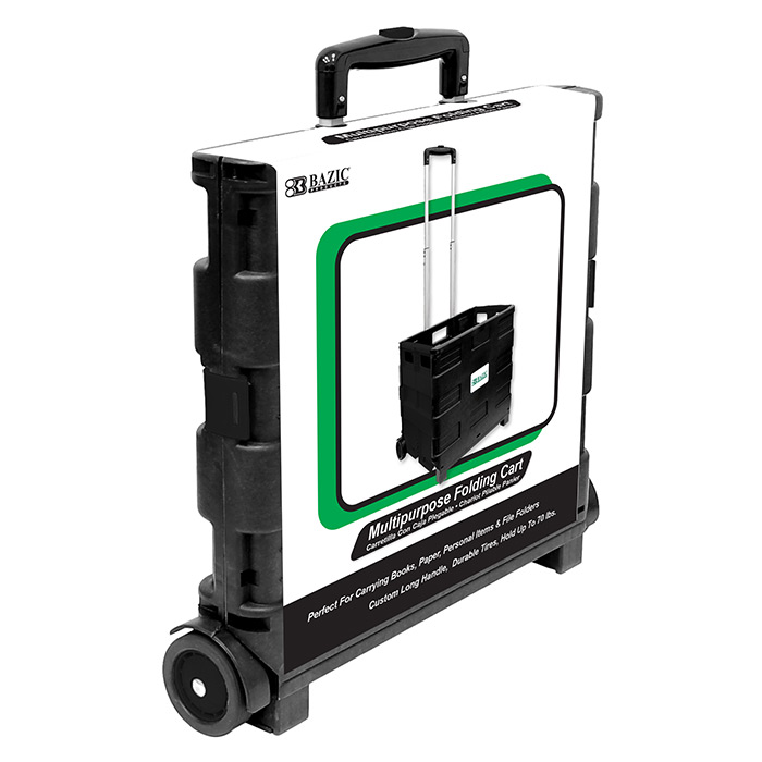 16 x 18 x 15 Black Folding Cart on Wheels