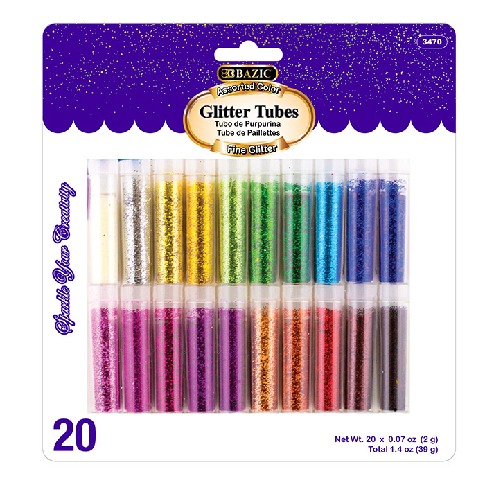 2g Glitter Tubes (20/Pack)