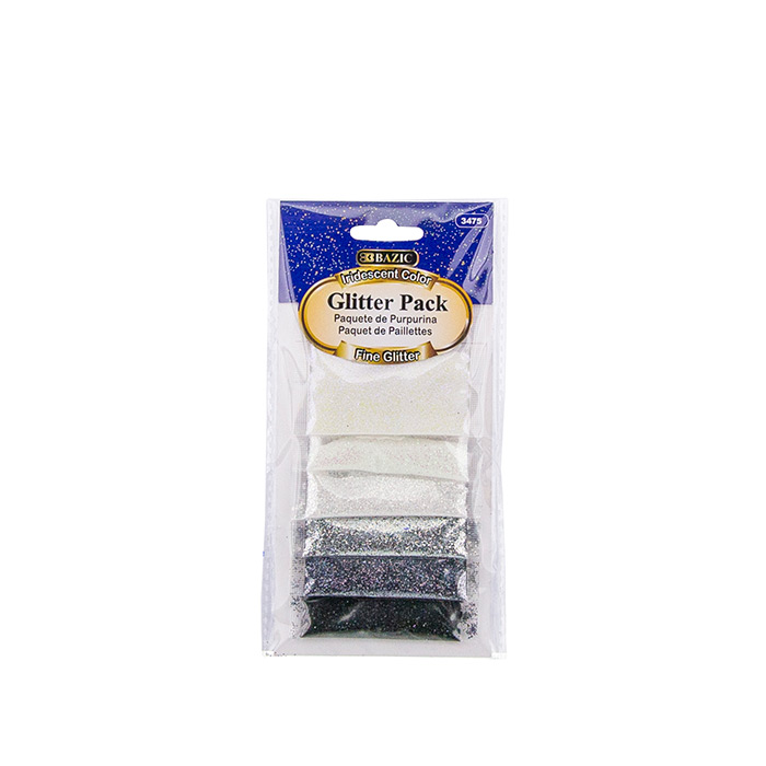 2g 6 Iridescent Color Glitter Pack