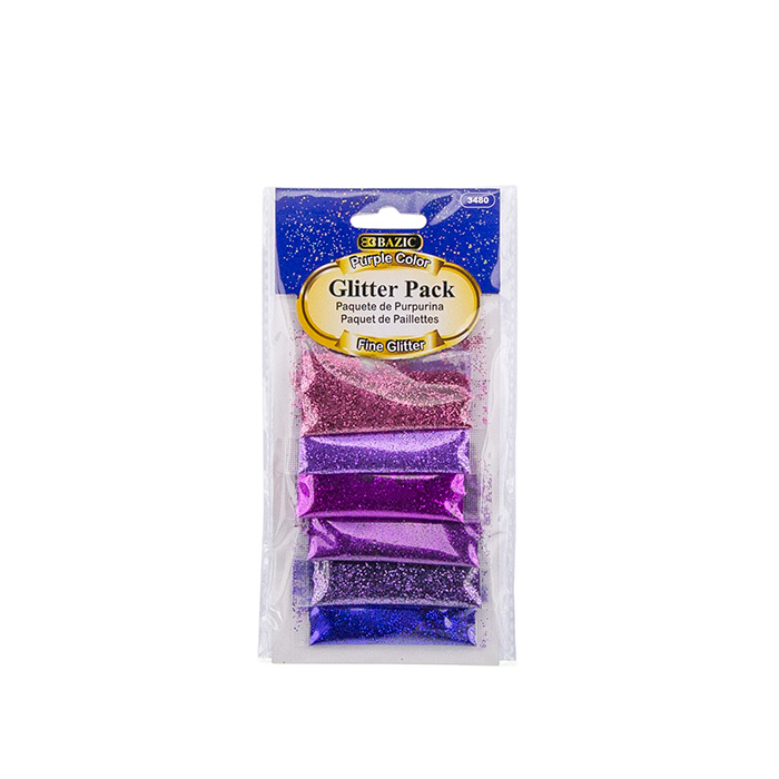 2g 6 Purple Color Glitter Pack