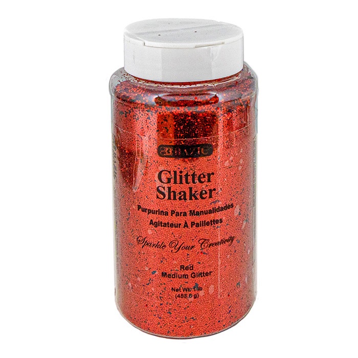 1lb / 16 oz Red Glitter