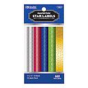 [3804] Assorted Color Foil Star Label, 660/Pk