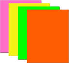 22" X 28" Poster Board Fluorescent - Assorted Pk/25