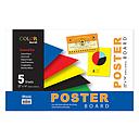 [541] Assorted Color Poster Board, 22" x 14", 5/Pack