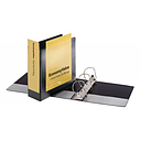 [CRD-90780] Economy Binder, ClearVue, Slant-D Ring, 4", Black, Each