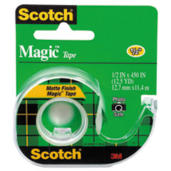 Magic Tape in Handheld Dispenser, 1/2" x 450", 1" Core, Clear (70007075537)