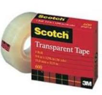 Transparent Tape, 3/4" x 36yds., 1" Core, Clear (70016031950)