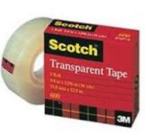 Transparent Tape, 3/4" x 36yds., 1" Core, Clear. (70016031950)