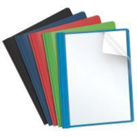 Report Covers, Clear Front, Letter Size, Assorted, 25/Bx