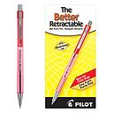 [PIL30002] Better Retractable Ball Point,Red,Fine,Dozen
