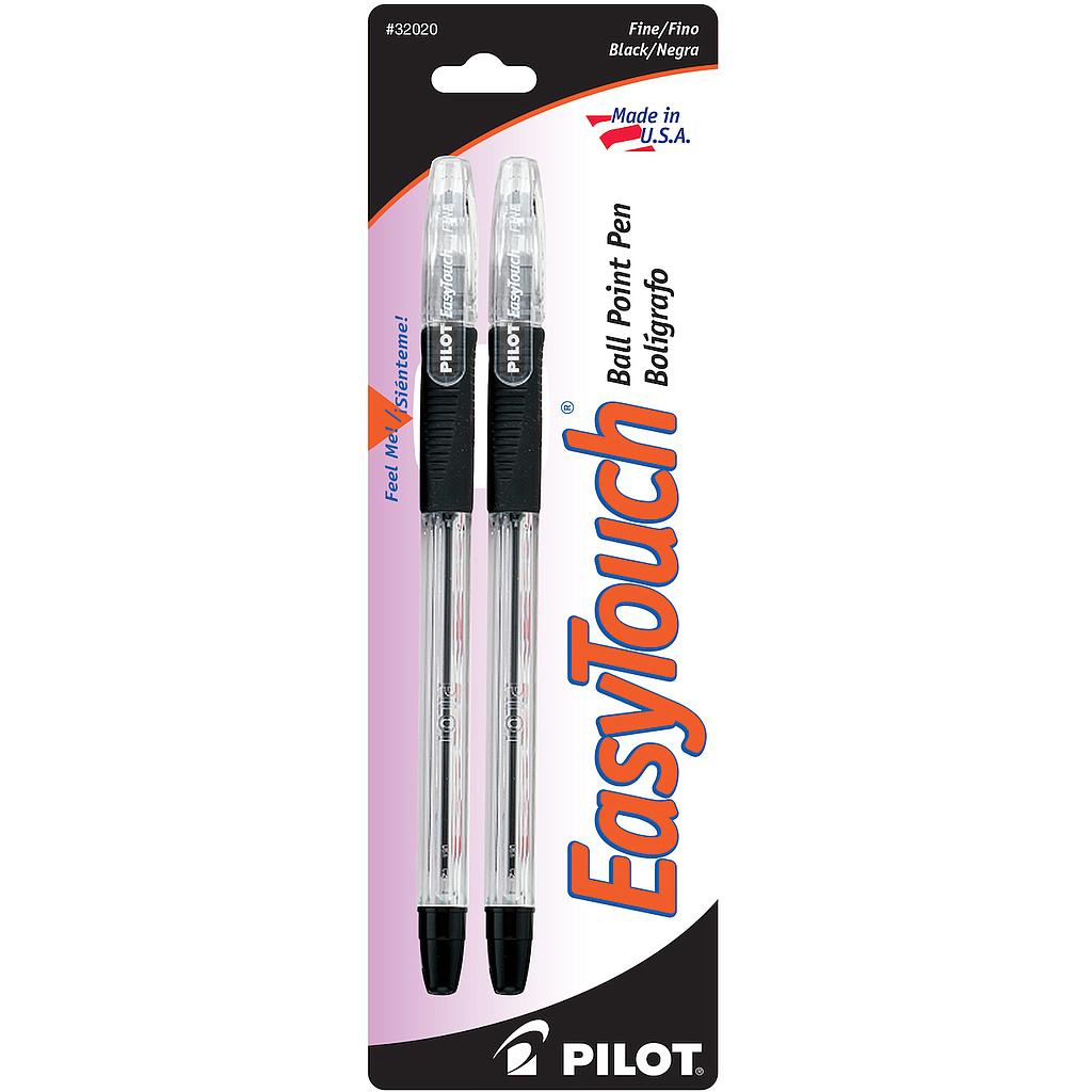 Easytouch Ball Point, Fine, Black, 2/Pk