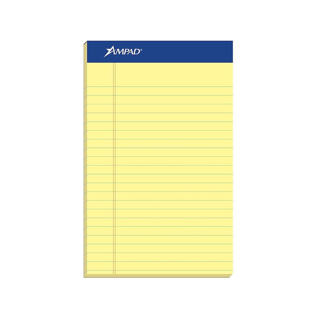 Scratch Pad, 5" x 8", Yellow, 12/Pk