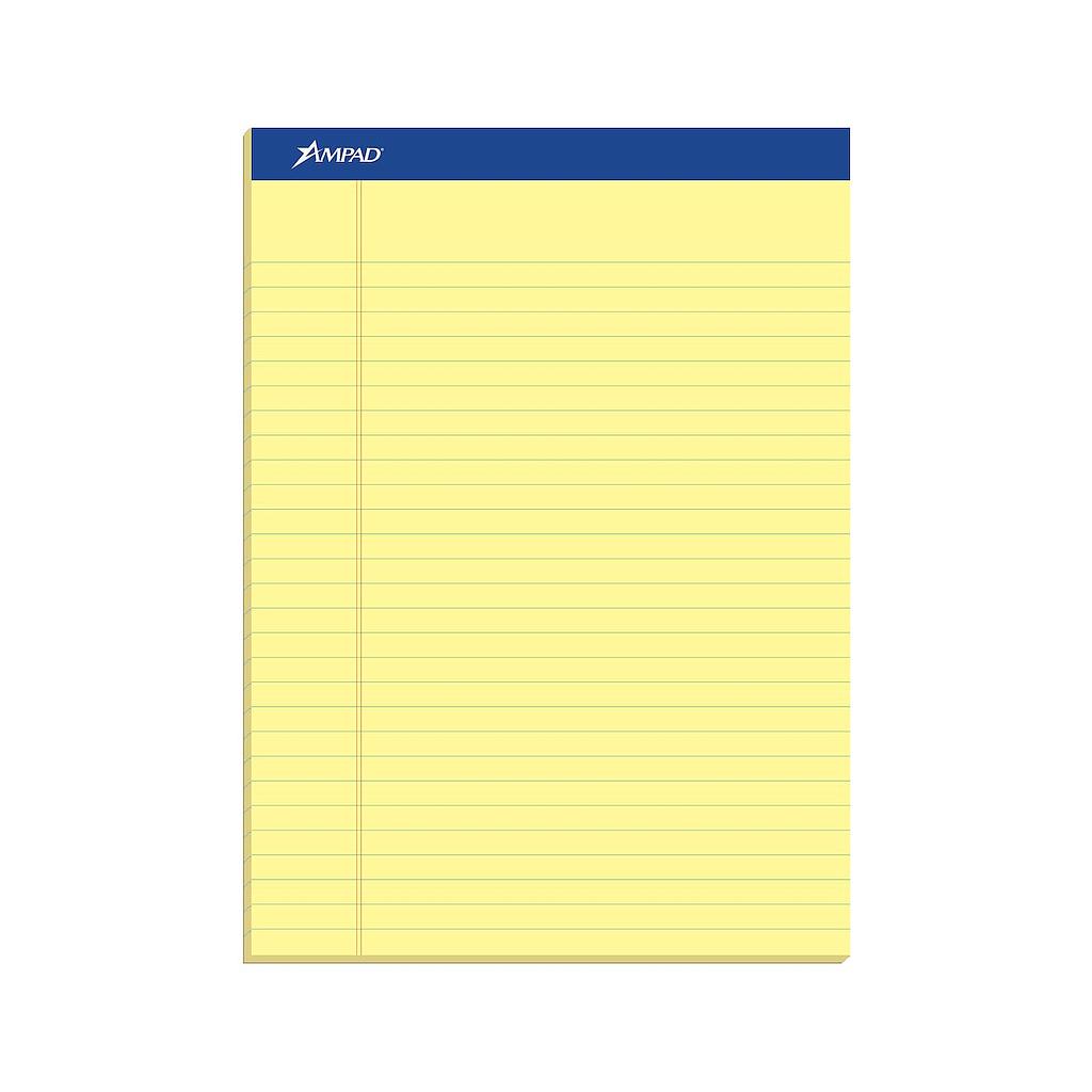 Scratch Pad, 8-1/2" x 11-3/4", Yellow,12/Pk