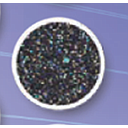 [E0400I] Glitter 3/4 oz Black Blister