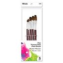 [3981] Flat Natural Hair Paint Brush (5/Pack)