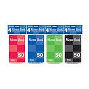 [503] Memo Books Top Spiral 3"x5" 50ct. 4/Pk