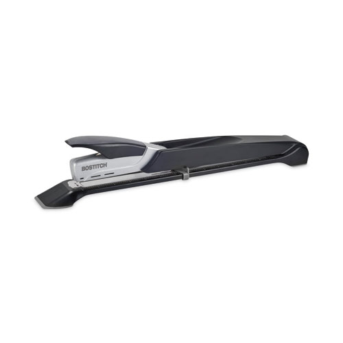 Long Reach Stapler, 25-Sheet Capacity, 12" Throat, Black/Silver(**)