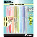 [PIL15226] Frixion Light Pastel highlighter with Erasable Ink, Assorted 8/Pk